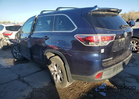 2016 Toyota Highlander Le z USA, uszkodzony, nr VIN 5TDBKRFH7GS342458